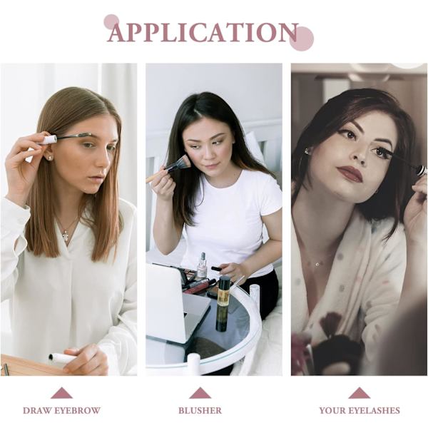 Skrivbords spegel kort, spegel kvinnlig bärbar sovsal studenter katt öra fåfänga spegel enkel makeup prinsessa spegel-Katt öra gul
