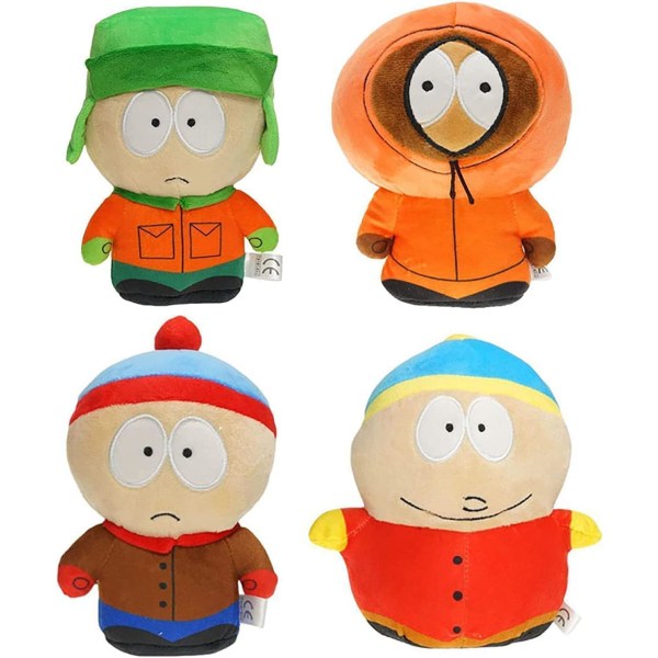 South Park Myke Plysj, 8 Tommer Kyle, Cartman, Kenny og Butter Dukker, Myk og Søt, Myk Bomullsstoffet Plysj Dukke Leke