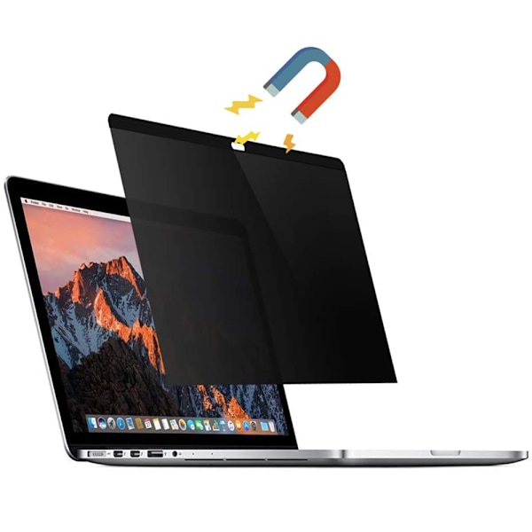 Yhteensopiva MacBook Pro Retina 13/15 tuuman kanssa, magneettinen tietosuojasuodatin - 15,4\"