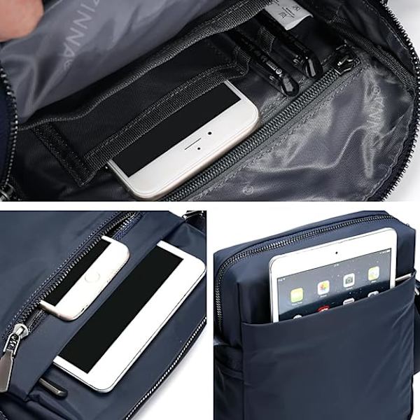 Messenger taske skuldertasker herretasker og tasker små crossbody tasker til mænd og kvinder