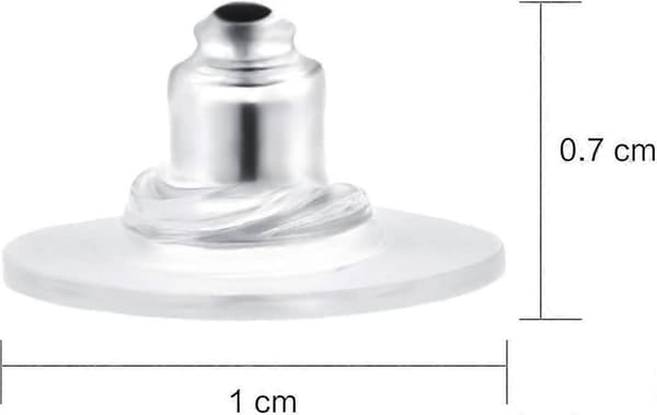 200 stk. kuleclutch-ørepyntbakstykker med pute, ørepynt-sikkerhetsbakstykker (gull) (a-1b)