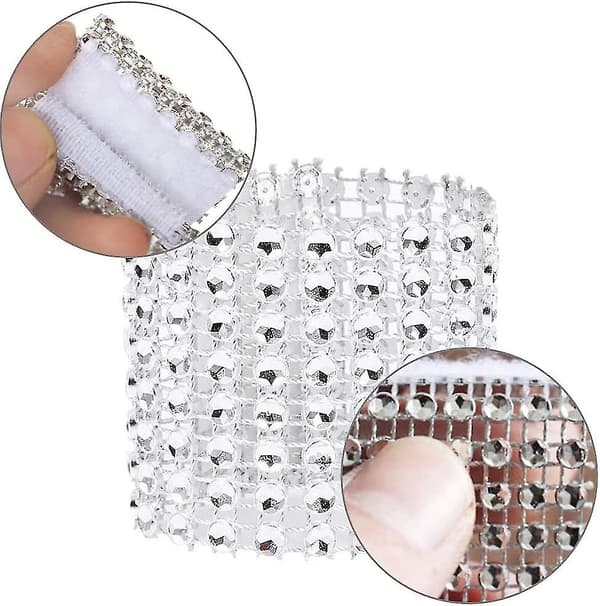 Rhinestone servietringe sæt med 20