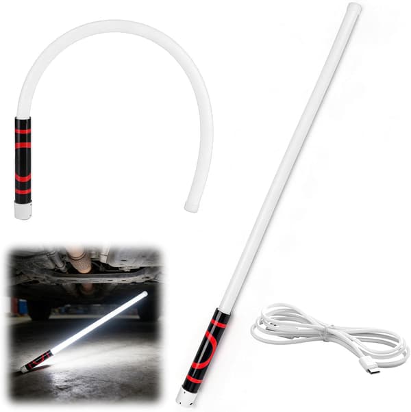 2026 Rechargeable Flexible LED Flashlight, Bendable Work Light 3 Brightness Levels for Car Repair Tight Spaces – High Lumen