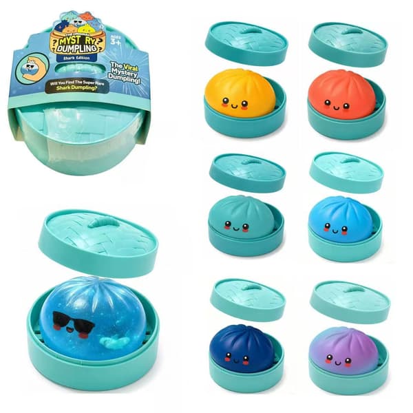 Den originale mystiske dumpling haj-udgave | Viral Squishy Fidget Toy Blind Box