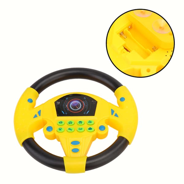Imaginative Playmate: Steering Wheel Toy With Interactive Sounds, Educational Gift For Toddlers To Learn Car Effects While Having Fun