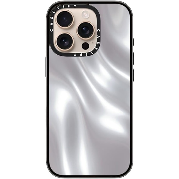 Kompakt iPhone 16 Pro Max Deksel [Lettvekt / 1,2 m 2X Militær Grad Fallbeskyttelse/Slank] - Kirsebær - Klar Svart Soft Metal iPhone 16 Pro