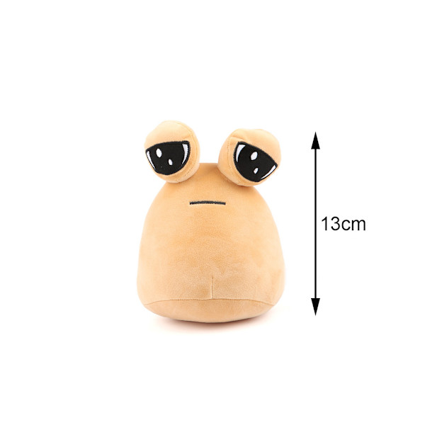 22cm/8,6in Alien Pou Plyschleksak, Söt Djur Pou Dol Kawaii Djur Stoppning Plyschdockor Spel Leksak för Flickor Pojkar Födelsedagspresent B 13cm