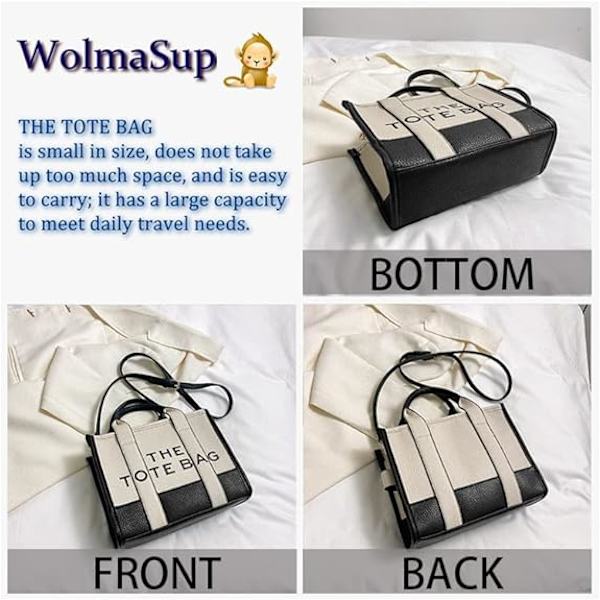 Naisten kangaskassi Dupes Mini nahkainen kangaskassi Pieni personoitu crossbody-laukut