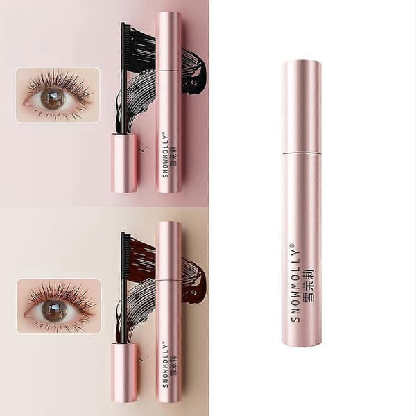 4D Silkefiber Mascara Ultrafin Forlenger Øyevipper Liten Børstehode Krøllende