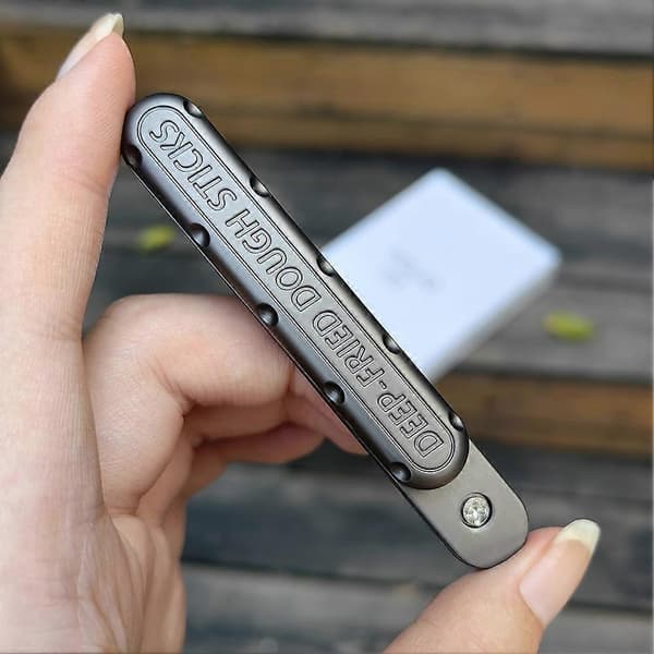 EDC Fidget Sliders Fidget Legetøj Stresslindring til Voksne Metal Push Pull Rotation ADHD Afslappet Fidget Legetøj Haptisk Mønt Silver