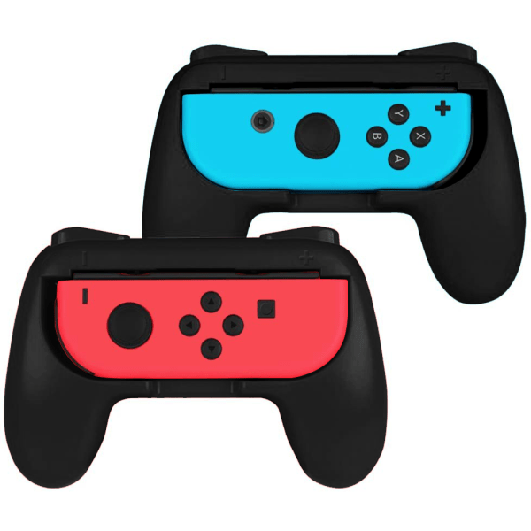 Små Grip Grip 2-pak Ergonomisk Design Slidstærkt Greb Kit Konsol Controller Greb Holder - 2 sorte