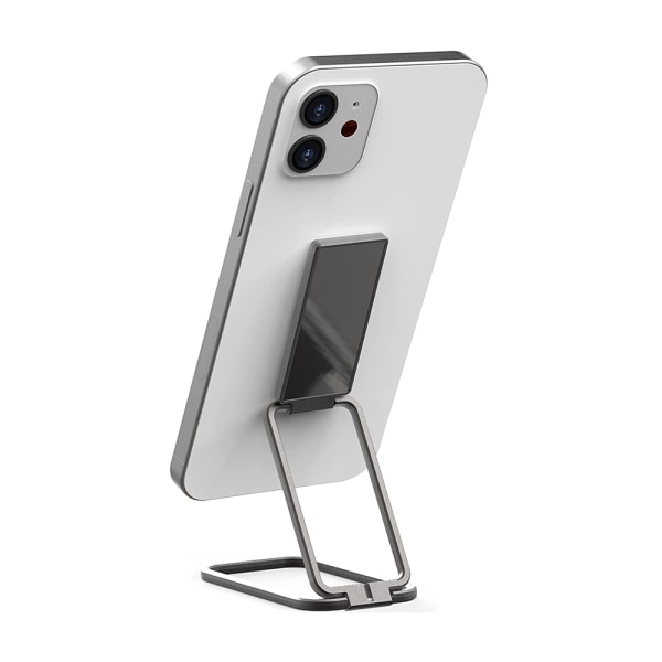 Ultra-tynd foldbar løftbar mobiltelefonholder - sort