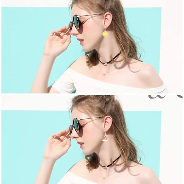 /EA/ Søde frugtøreringe til kvinder Multipakke, sjove Kawaii citronøreringe