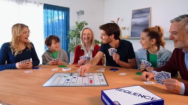 Sequence - Original Sequence Game with Parallel Panels, Cards and Chips (Packaging May Vary) White, 10.3 x 8.1 x 2.3 inches (approx. 26.2 x 20.6 x 5.9 cm)