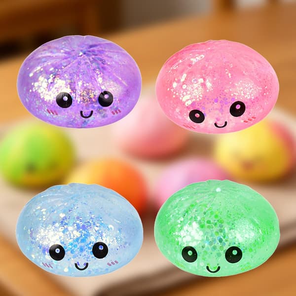 Dumplings Squishy Mystery Mini Dumplings Squishy Stressbolde Fidget Sensorisk Legetøj Blød Klemme Dekompression Dej (Lilla-A) Blue-a