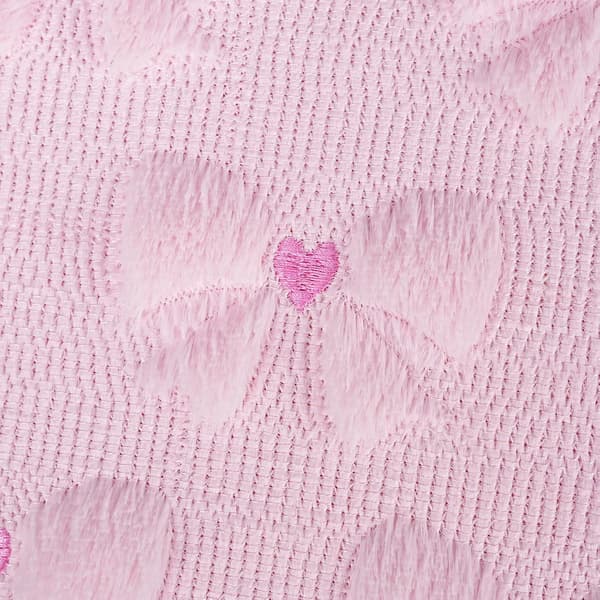 Juleroseputevar Sett 18x18 Tommer 2 | Julepyntede Broderte Hjerteroseputevar, Egnet for Soverom, Sofa og Stue