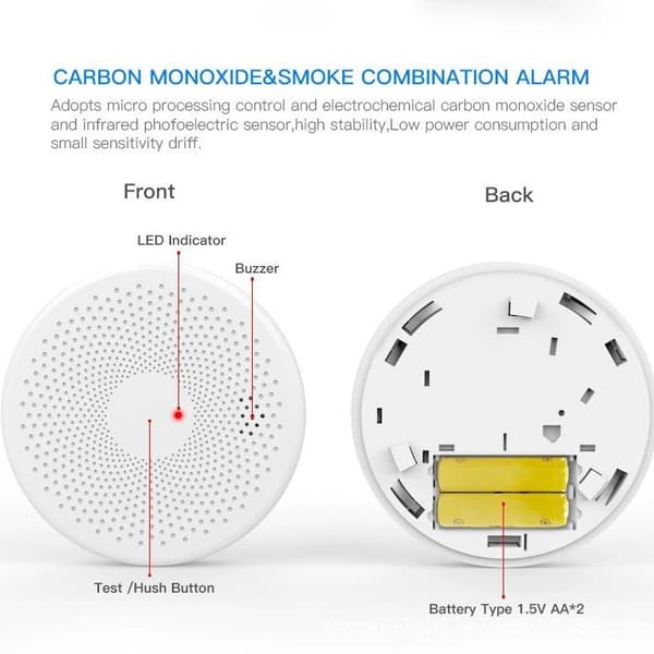 Kuliltealarm Røgalarm Hjem Fast CO-sensor CS01 Kuliltealarm-Graffiti WiFi-sensor