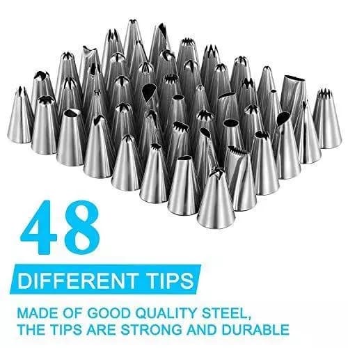 Cake Decorating Mold, Baking Tool Set, 62-Piece Piping Bag, DIY Cake Decorating Kit (62p)