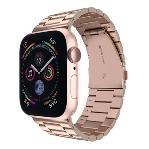 Kompatibelt Apple Watch-armbånd 38mm-40mm/42mm-44mm Erstatning Rustfritt Stål Metallbånd-38-40mm rosegull