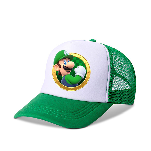 Super Mario Luigi Bros Hatut Anime Cosplay Puku Retro Peli Teema Verkkolippis Lapset Pojat Tytöt Luovat Lahjat Green-1