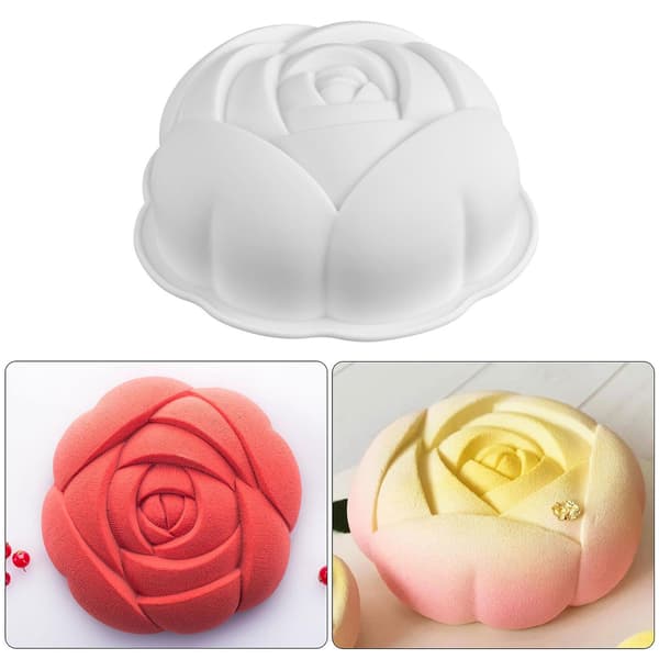 3D Kjeksform Utsøkt Roseform Kakeform DIY Hjemmebakstutstyr