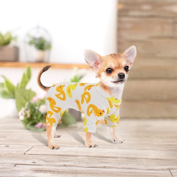 Chihuahua Pyjamas, Hundepyjamas til små hunde pige dreng, bløde kæledyr onesies, Tiny Dog Clothes Outfit-Shape1-L