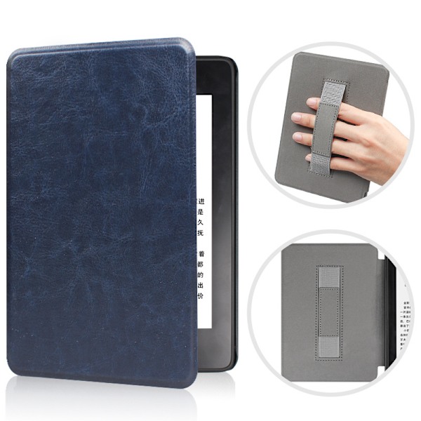 Kindle paperwhite12:e generationen handhållen crazy horse print fodral KPW6 fodral 7 tum blue