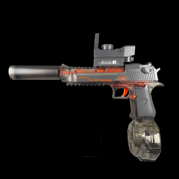 Electric Water Gun with LED Light Orange orange
