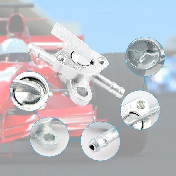 3-delat Set Bensin Kran 6mm Universal Bensin Kran Switch Bensin Kran Mofa Bensin Kran Nödkraftförsörjning