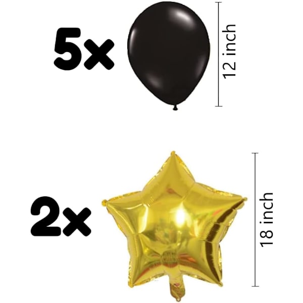 Ölballongset Guld - Ölpartydekorationer CHEERS, Ölmuggsdekorationer, Öltemafestdekorationer för herrars födelsedagsfest