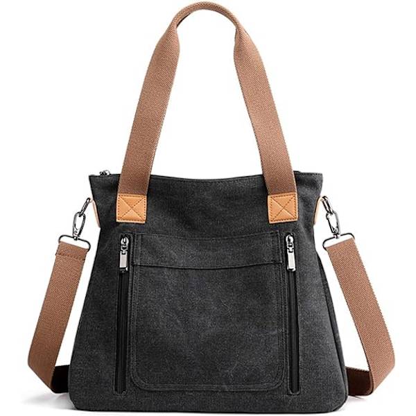 Naisten kangaskassi, olkalaukku, crossbody-laukku, vintage-monikäyttöinen käsilaukku