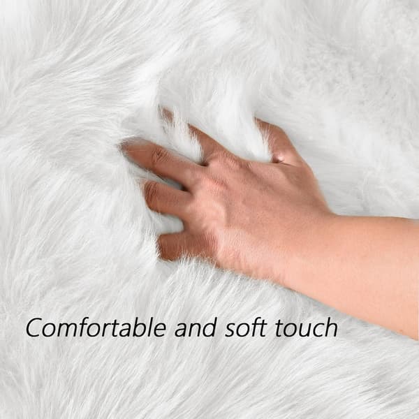 Superblødt tæppe, fluffy gulvtæppe, soveværelsesgulvtæppe