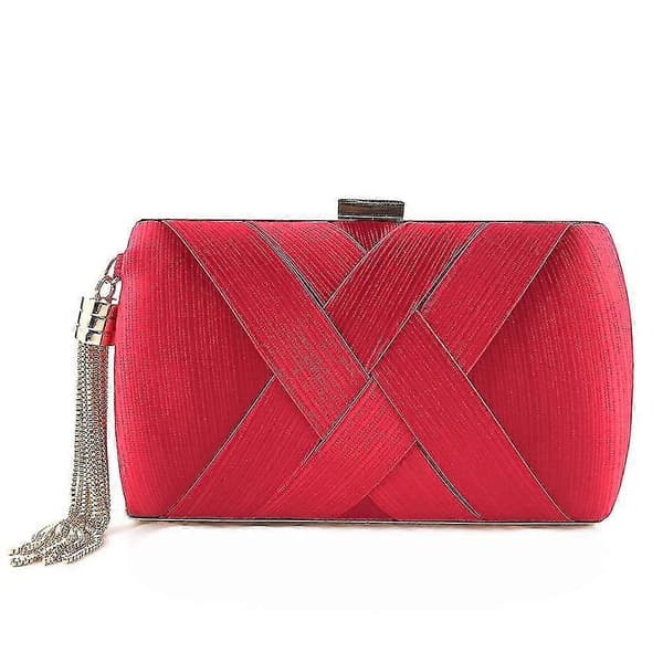 Dame Aftenhåndtaske Satin Red
