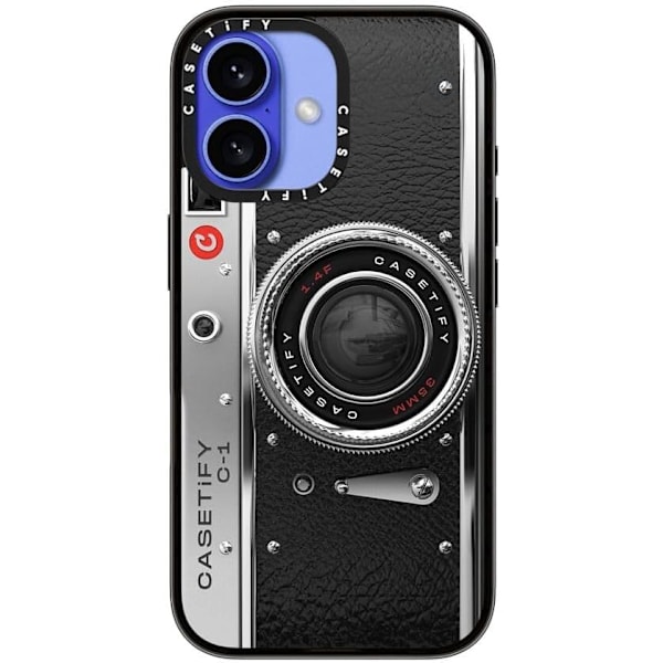 Kompakt iPhone 16 Pro Max Deksel [Lettvekt / 1,2 m 2X Militær Grad Fallbeskyttelse/Slank] - Kirsebær - Klar Svart Camera Case - Classic iPhone 16