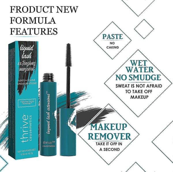 Causemetics Liquid Lash Extensions Mascara Rich Black Full Size JT