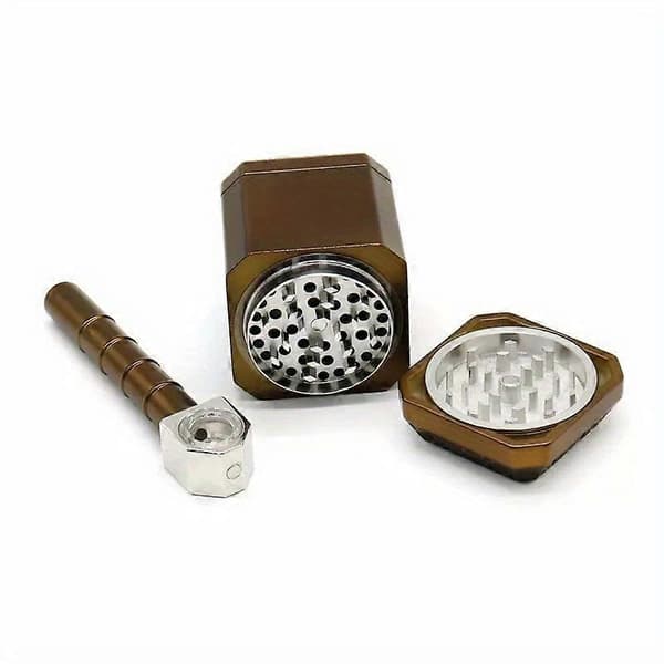 Hammerformet urtehakker for kjøkkenkrydder, te, pepper, urtekrydder silver