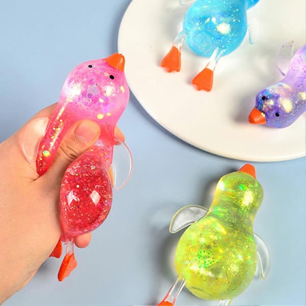Glitrende And Fidget – til Stresslindring – med Blødt Materiale random color 1