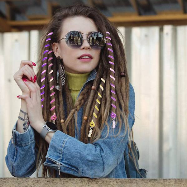 18 stk. hårstyling twister clips, fletteværktøj til kvinder, hårperler til fletninger - pink