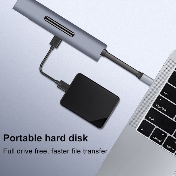 9-in-1 Type-C-keskitin, moniporttisovitin, jossa 4K HDMI, VGA, Type C PD, MacBook Ethernet-tuella