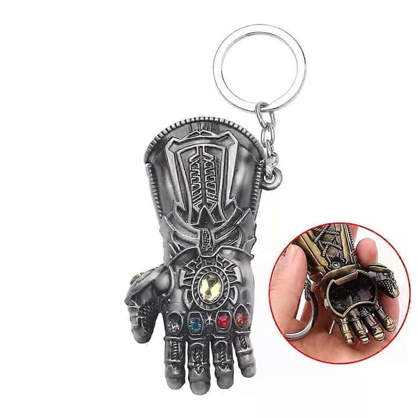 Marvel The Avengers Thanos Nøglering til Mænd Infinity Gauntlet Kreativ Ølflaskeåbner Vedhæng Gadgets