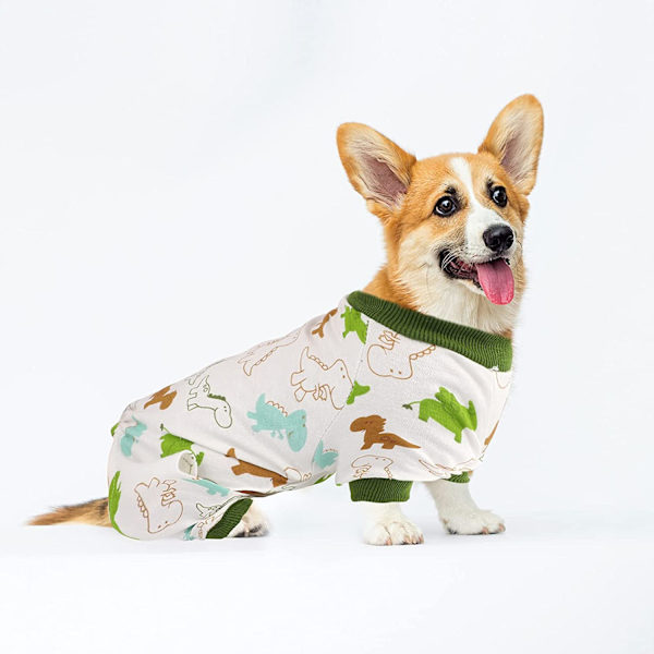 Hvalpe Pyjamas Kæledyr Jumpsuit Blød Hvalp Rompers Kæledyr Hund Søde Tøj Onesies Hvalp Bodystockings Shape2