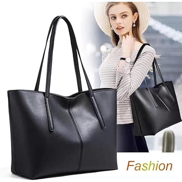 Damet Tote taske Triple Ruminddeling Satchel Crossbody Taske Pung Håndtaske
