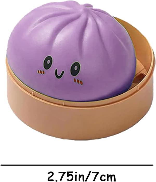 Dumplings Squishy Mystery Mini Dumplings Squishy Stressbolde Fidget Sensorisk Legetøj Blød Klemme Dekompression Dej (Lilla-A) Purple