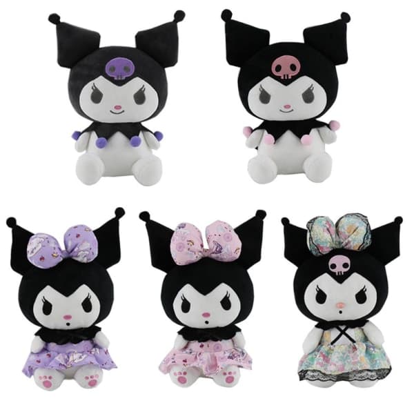 Söpö My Melody -piirretty Kuromi -pehmolelu Klassinen Musta Classic Black