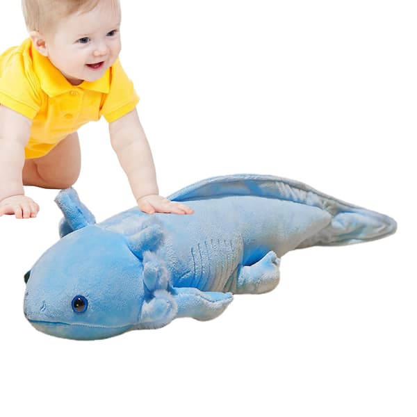 45 cm Salamander Plush Toy Stuffed Plush Pillow Kids Gift (Blue)