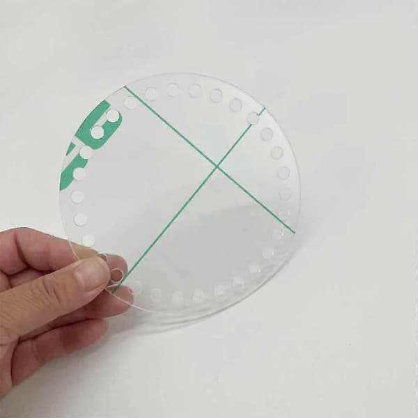 Rund Transparent Akrylskiva Stickad Väska Tillbehör Handgjorda DIY Virkade Väskor Material Stickbas Formare 17cm 17cm