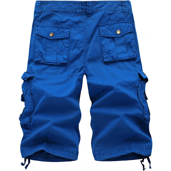 Miesten rento istuvuus Cargo Shorts Casual Multi-Pocket Zipper Deco Shorts Ulkoilu Twill Kevyt Short Pants