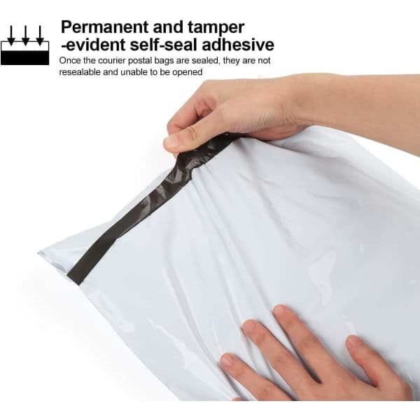 Pakke med 10 plastikposer Postposer Plastforsendelse P