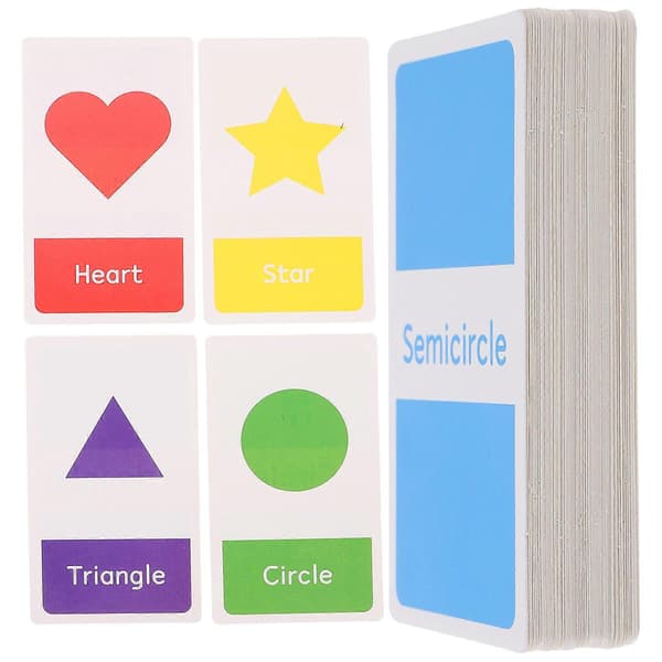 Førskole Flashcards Kognitiv Udvikling Undervisningsværktøjer Til 1 Sæt 11.9x6.4x0.1CM Multi