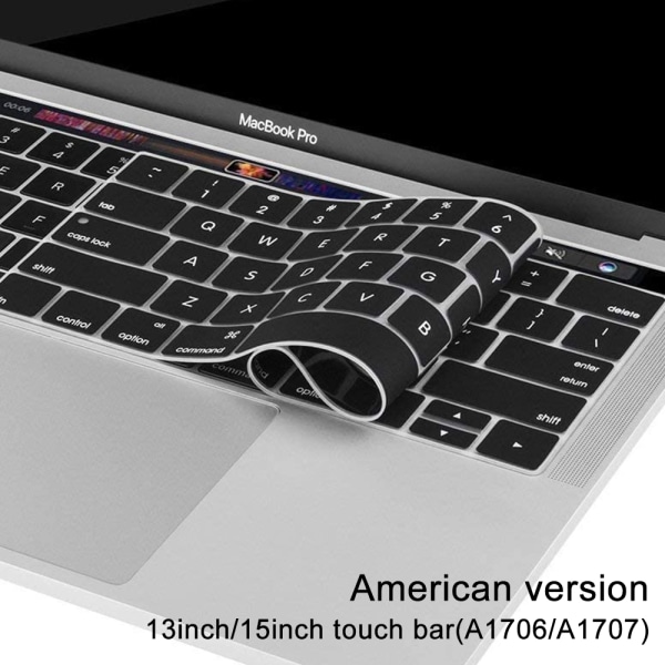 Ultra Slim Keyboard Protector Compatible with MacBook Pro-Black